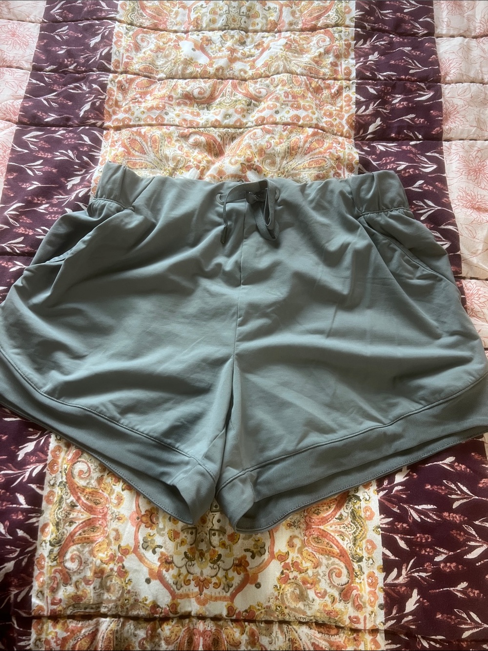 Avia Women's Sage Green Drawstring Athletic Shorts
